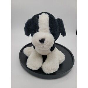 RBI My Pup Dog Stuffed Plush Black and White 9" Animal Toy